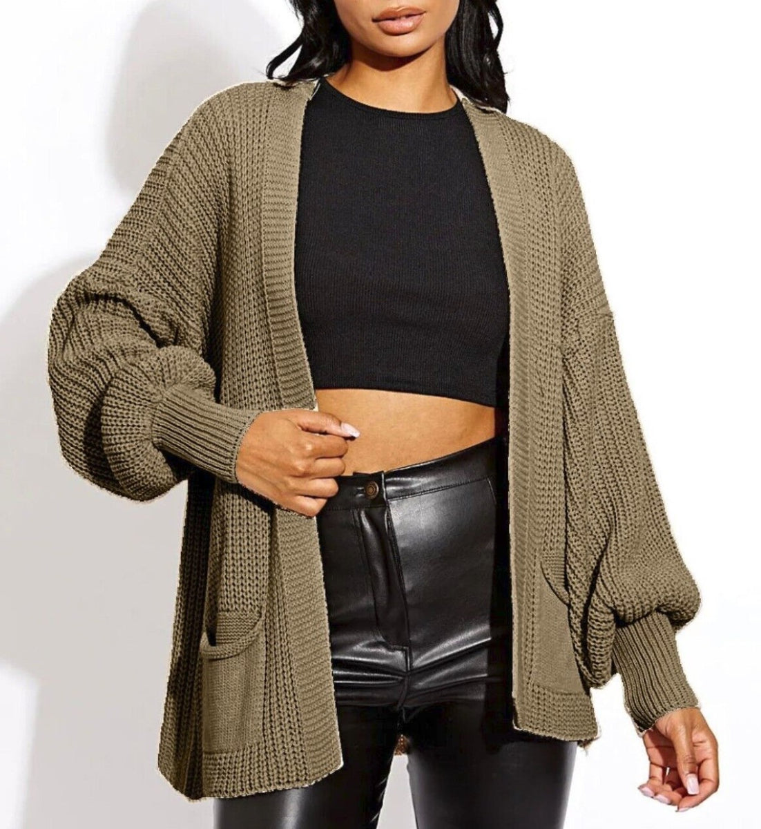 Chellysun oversize chunky knit clearance cardigan